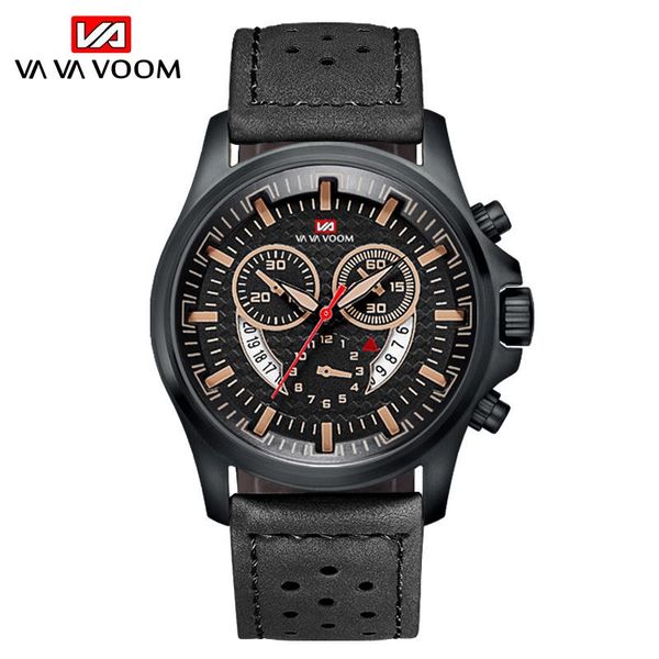 wristwatches vava voom brand men quartz watch leather strap business wristwatch military casual sport watches mens relogio masculino, Slivery;brown
wristwatches vava voom brand men quartz watch leather strap business wristwatch military casual sport watches mens relogio masculino, Slivery;brown