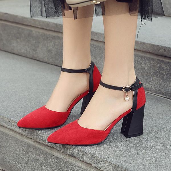 plus size 34-46 summer sandalias femeninas high heels flock pointed sandals female shoes mujer zapatos pumps, Black
plus size 34-46 summer sandalias femeninas high heels flock pointed sandals female shoes mujer zapatos pumps, Black