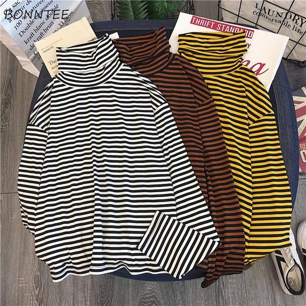 women's t-shirt t-shirts women turtleneck cotton retro striped long sleeve t shirt all-match womens korean elegant students leisure si, White
women's t-shirt t-shirts women turtleneck cotton retro striped long sleeve t shirt all-match womens korean elegant students leisure si, White