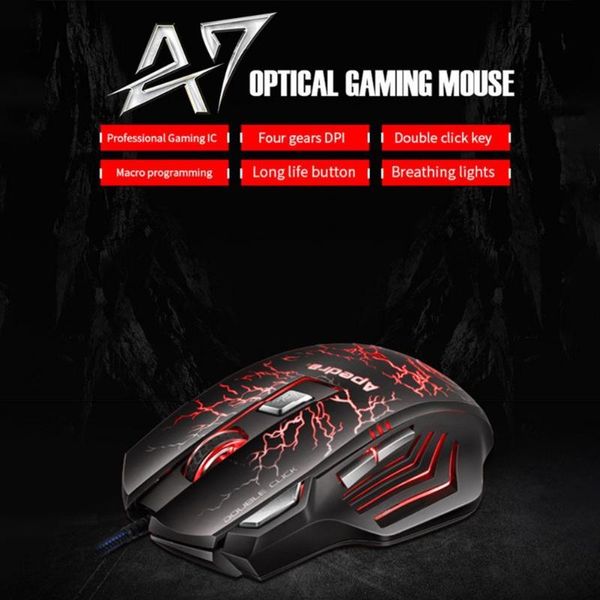 profession wired gaming mouse mice 3200dpi rgb backlight led optical sensor 7 button for lapcomputer pc gamer
profession wired gaming mouse mice 3200dpi rgb backlight led optical sensor 7 button for lapcomputer pc gamer