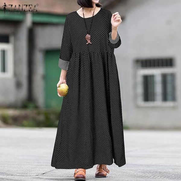 casual dresses zanzea spring bohemian long sleeve kaftan dress women polka dot printed sundress 2021 robe femme o neck party vesti, Black;gray
casual dresses zanzea spring bohemian long sleeve kaftan dress women polka dot printed sundress 2021 robe femme o neck party vesti, Black;gray