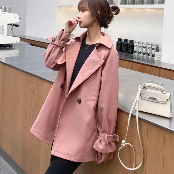 women's trench coats small windbreaker spring and autumn temperament goddess fan shouyao show british style short coat fashion casual t, Tan;black
women's trench coats small windbreaker spring and autumn temperament goddess fan shouyao show british style short coat fashion casual t, Tan;black