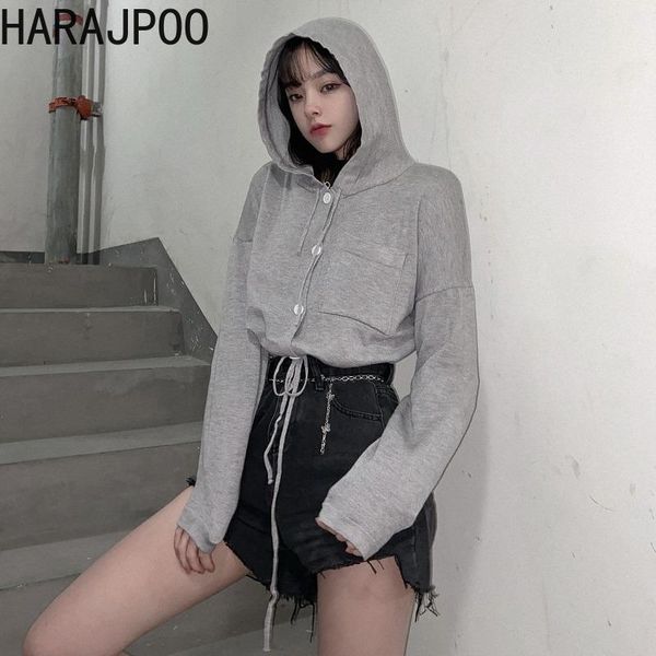female jacket spring 2021 korean version japanese vintage casual solid color loose hooded knitted short cardigan women's jackets, Black;brown
female jacket spring 2021 korean version japanese vintage casual solid color loose hooded knitted short cardigan women's jackets, Black;brown