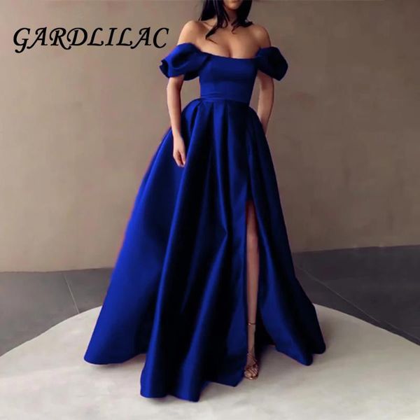 party dresses gardlilac off the shoulder prom long satin evening a line split floor length formal for woman2021, White;black
party dresses gardlilac off the shoulder prom long satin evening a line split floor length formal for woman2021, White;black