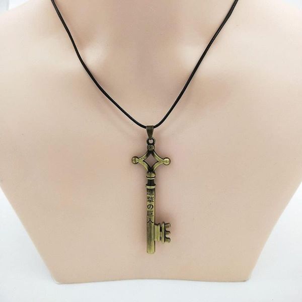 chokers key necklace anime rope chain shingeki no kyojin vintage retro pendant jewelry for women, Golden;silver
chokers key necklace anime rope chain shingeki no kyojin vintage retro pendant jewelry for women, Golden;silver