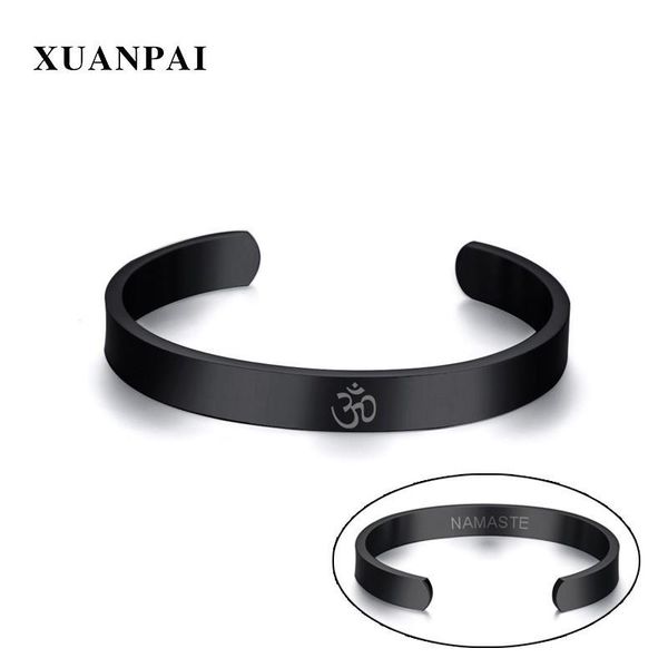 cuff women bracelets personlized om open bangle stainless steel female bohemia boho fashion lady jewelry, White
cuff women bracelets personlized om open bangle stainless steel female bohemia boho fashion lady jewelry, White