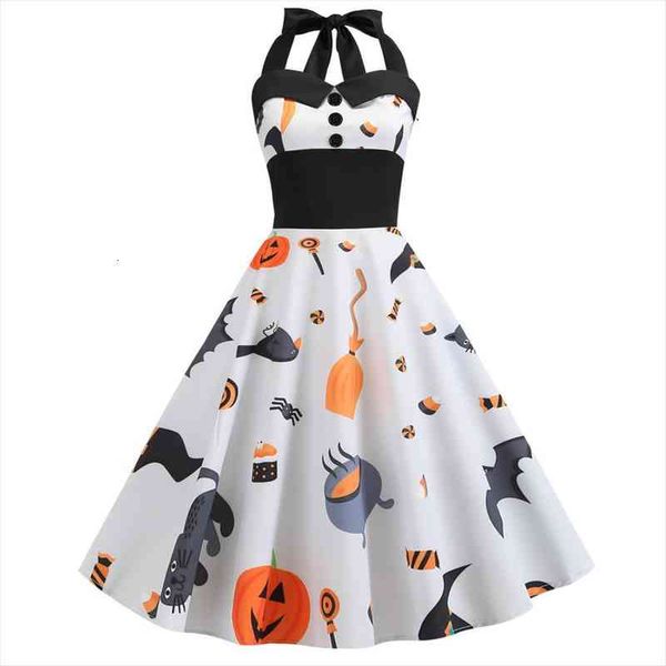 retro white halloween summer women dress robes 50s vintage halter gothic pin up rockabilly plus size vestido, Black;gray
retro white halloween summer women dress robes 50s vintage halter gothic pin up rockabilly plus size vestido, Black;gray