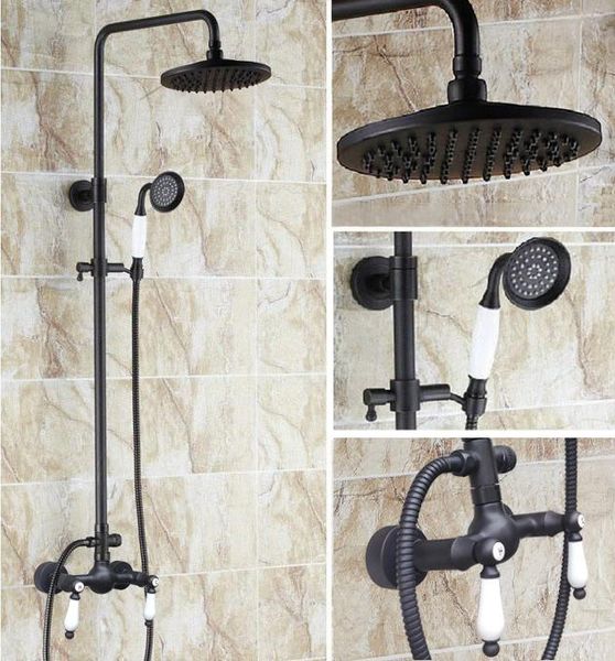brass black oil rubbed bronze bathroom rainfall bath shower mixer tap faucet dual ceramic handles wall mounted ars474 sets
brass black oil rubbed bronze bathroom rainfall bath shower mixer tap faucet dual ceramic handles wall mounted ars474 sets