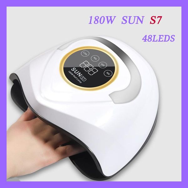 nail dryers high power 180w sun s7 dryer 48pcs/leds for drying gel polishing 30s/60s/99s/120s timer auto induction manicure tool
nail dryers high power 180w sun s7 dryer 48pcs/leds for drying gel polishing 30s/60s/99s/120s timer auto induction manicure tool