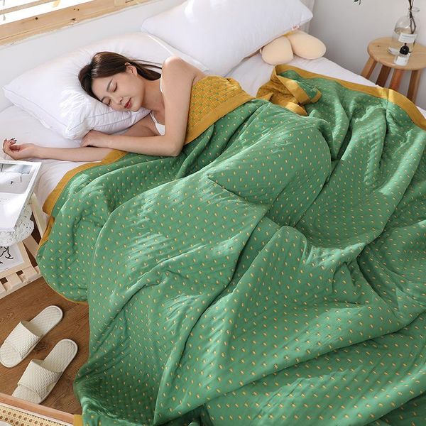 towel yarn-dyed multi-layer gauze quilt double ab surface air-conditioning blanket breathable soft summer bed linen 200*230cm
towel yarn-dyed multi-layer gauze quilt double ab surface air-conditioning blanket breathable soft summer bed linen 200*230cm