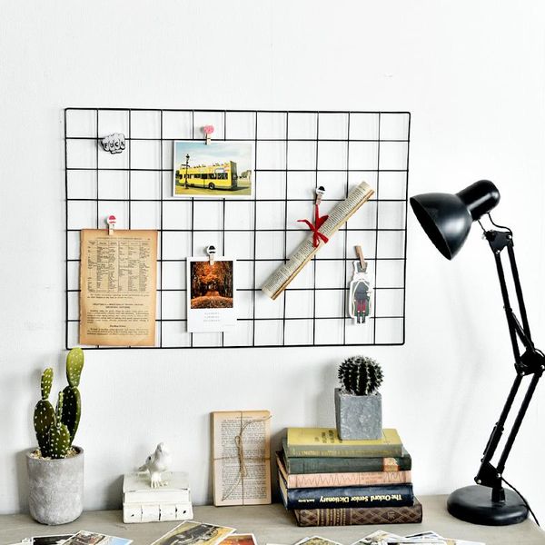 hooks & rails metal mesh grid wall hanging po frame multi-function panel postcards art display storage rack diy decoration
hooks & rails metal mesh grid wall hanging po frame multi-function panel postcards art display storage rack diy decoration