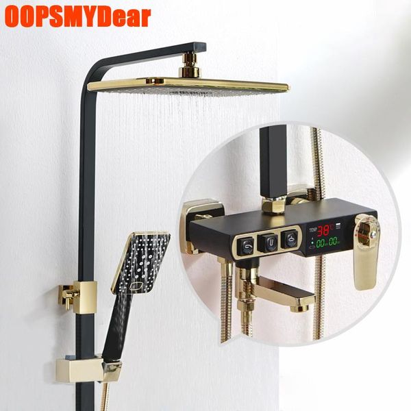 thermostatic digital shower set bathroom led smart shower system wall mount spa rain fall faucet full kit tap luxury bath sets
thermostatic digital shower set bathroom led smart shower system wall mount spa rain fall faucet full kit tap luxury bath sets