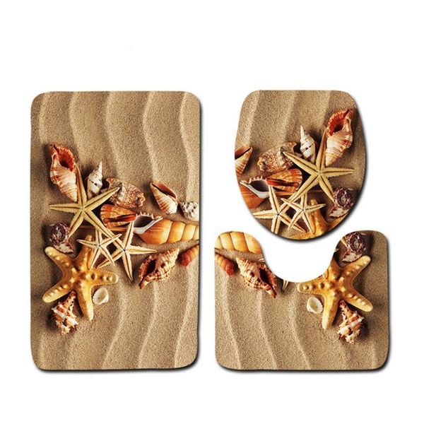 bath mats 3 pcs beach shells ocean anti slip bathroom mat set tapete banheiro washable toilet rugs alfombra bano
bath mats 3 pcs beach shells ocean anti slip bathroom mat set tapete banheiro washable toilet rugs alfombra bano