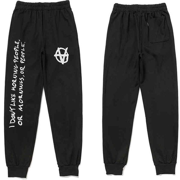 men's pants preto vetements graffiti slogan das mulheres dos homens casuais de alta qualidade lado esquerdo invertido seta calas ysa9, Black
men's pants preto vetements graffiti slogan das mulheres dos homens casuais de alta qualidade lado esquerdo invertido seta calas ysa9, Black