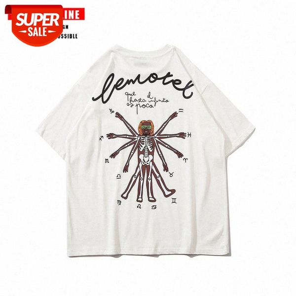 european and american high street skull print loose short-sleeved men's women's spring summer national tide hip-hop dark half-slee, White;black
european and american high street skull print loose short-sleeved men's women's spring summer national tide hip-hop dark half-slee, White;black