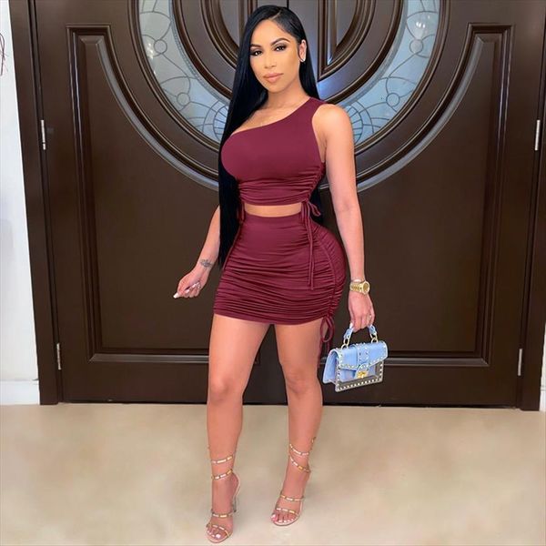 two piece set club women tracksuits outfits summer clothes lace up crop and minii skirt suits vacation matching, Gray
two piece set club women tracksuits outfits summer clothes lace up crop and minii skirt suits vacation matching, Gray