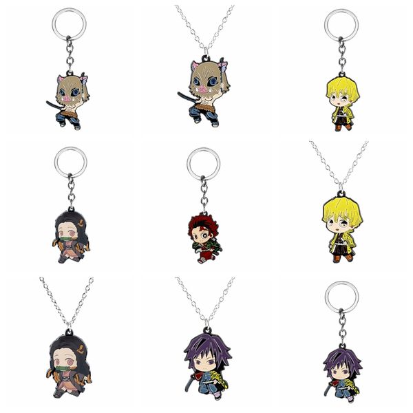 Demon Slayer Kamado Tanjirou Nezuko Agatsuma Zenitsu Tomioka Giyuu Hashibira Inosuke Alloy Keychain Key Chains Pendant Necklace
Demon Slayer Kamado Tanjirou Nezuko Agatsuma Zenitsu Tomioka Giyuu Hashibira Inosuke Alloy Keychain Key Chains Pendant Necklace