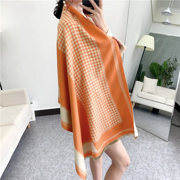 design scarf 2021 new color matching thousand bird plaid scarf women's winter british style autumn large shawl dual-purpose thickened w, Blue;gray
design scarf 2021 new color matching thousand bird plaid scarf women's winter british style autumn large shawl dual-purpose thickened w, Blue;gray