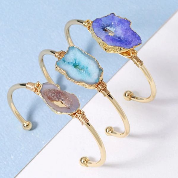 fashion european irregularity natural stone bracelet for women handmade natural druzy bracelet&bangle women accessories, Black
fashion european irregularity natural stone bracelet for women handmade natural druzy bracelet&bangle women accessories, Black