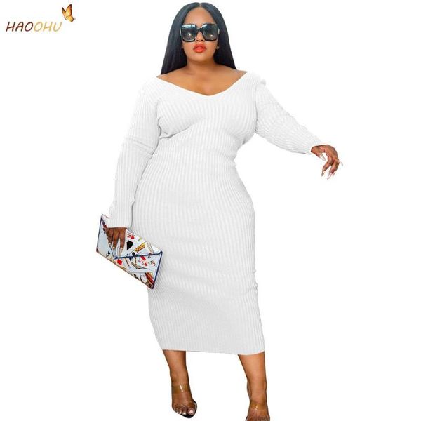 plus size dresses haoohu women clothing 2021 autumn urban casual fashion rib dress solid color v-neck big pit stripe large, Black
plus size dresses haoohu women clothing 2021 autumn urban casual fashion rib dress solid color v-neck big pit stripe large, Black
