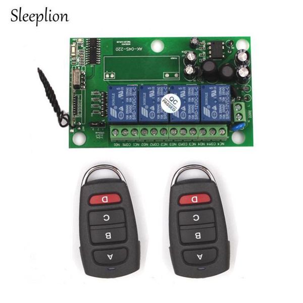 smart home control sleeplion 85v~250v 110v 220v 230v 240v 4ch rf wireless remote relay switch receiver security system garage doors lamps
smart home control sleeplion 85v~250v 110v 220v 230v 240v 4ch rf wireless remote relay switch receiver security system garage doors lamps