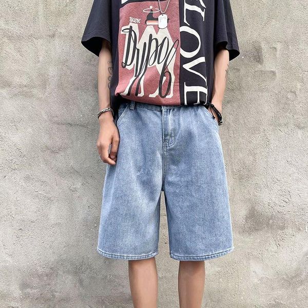 men's shorts 2021 summer hong kong style loose student straight wide-leg casual five-point pants korean jeans, White;black
men's shorts 2021 summer hong kong style loose student straight wide-leg casual five-point pants korean jeans, White;black