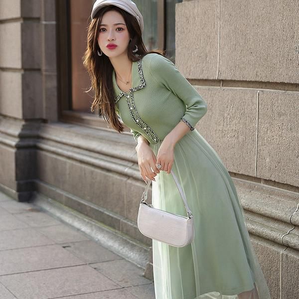casual dresses women 2021 spring autumn chic elegant sweater dress female square collar long sleeve knit mesh patchwork vestidos g662, Black;gray
casual dresses women 2021 spring autumn chic elegant sweater dress female square collar long sleeve knit mesh patchwork vestidos g662, Black;gray