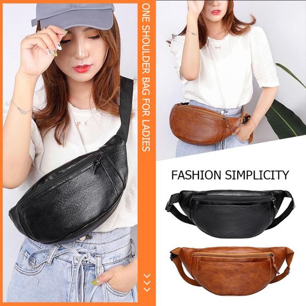 waist bags vintage pu leather bag women men simple zipper fanny phone belt bum pouch solid color casual shoulder crossbody pack
waist bags vintage pu leather bag women men simple zipper fanny phone belt bum pouch solid color casual shoulder crossbody pack