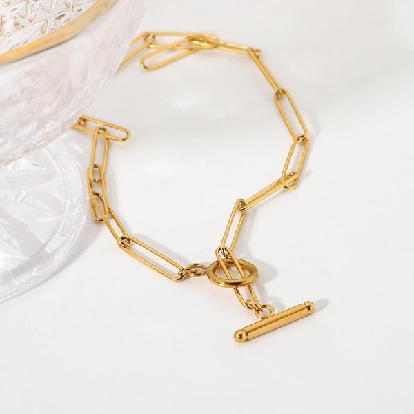 chokers allme minimalist gold color stainless steel flat rectangle chain necklace for women ladies ot clasp jewelry, Golden;silver
chokers allme minimalist gold color stainless steel flat rectangle chain necklace for women ladies ot clasp jewelry, Golden;silver