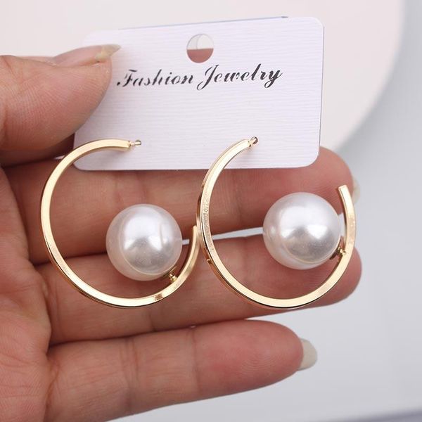 hoop & huggie earrings fashion simulated pearl round circle big for women exaggerated personality statement jewelry 2021, Golden;silver
hoop & huggie earrings fashion simulated pearl round circle big for women exaggerated personality statement jewelry 2021, Golden;silver