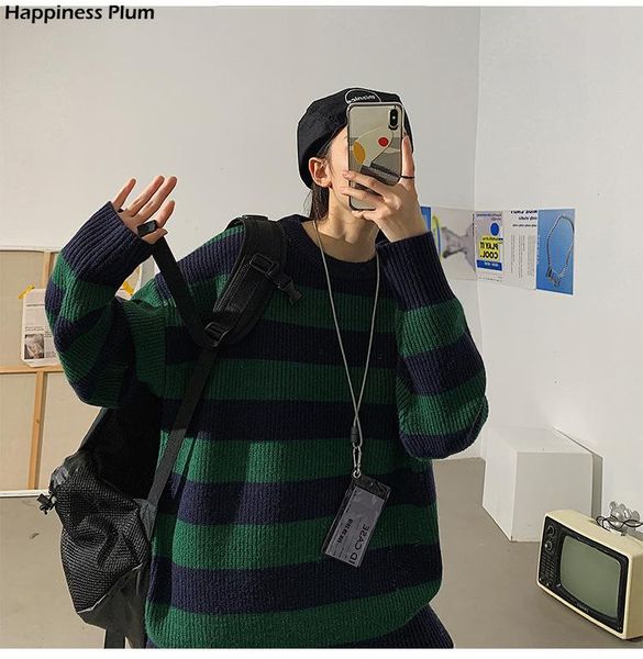 women's sweaters women striped sweater autumn casual o-neck oversized knitted vintage winter warm loose female pullover, White;black
women's sweaters women striped sweater autumn casual o-neck oversized knitted vintage winter warm loose female pullover, White;black