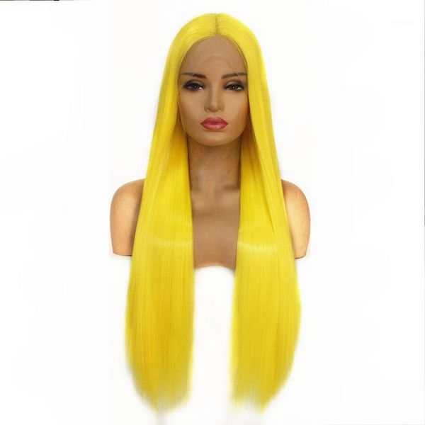 bright yellow long straight wig silky soft high temperature fiber synthetic lace front wigs for women cosplay1, Black
bright yellow long straight wig silky soft high temperature fiber synthetic lace front wigs for women cosplay1, Black