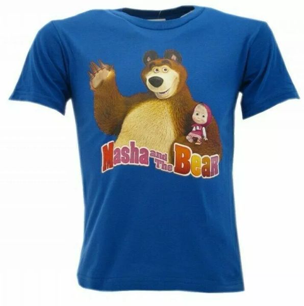 t shirt masha and bear and the bear original jersey shirt toddler royal blue, White;black
t shirt masha and bear and the bear original jersey shirt toddler royal blue, White;black
