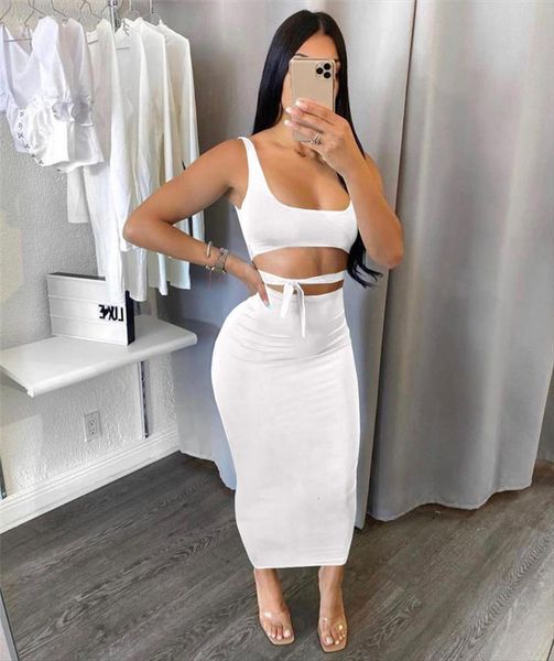 wsevypo summer party solid color womens tracksuits dress sets two pieces lace up straps crop tank maxi bodycon, Gray
wsevypo summer party solid color womens tracksuits dress sets two pieces lace up straps crop tank maxi bodycon, Gray