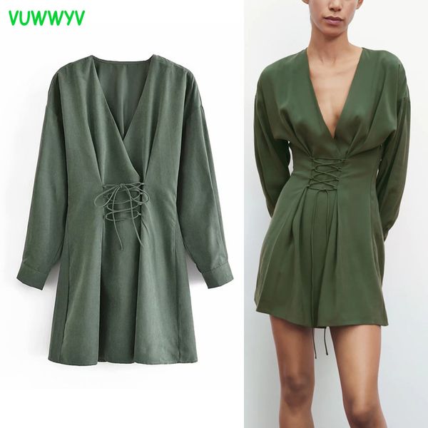 vuwwyv green drawstring mini dress women summer fashion out going smock woman long sleeve chic high street vestido 210430, Black;gray
vuwwyv green drawstring mini dress women summer fashion out going smock woman long sleeve chic high street vestido 210430, Black;gray