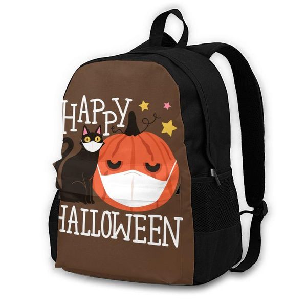 backpack happy halloween cat backpacks pumpkin charm polyester back to school soft bags
backpack happy halloween cat backpacks pumpkin charm polyester back to school soft bags