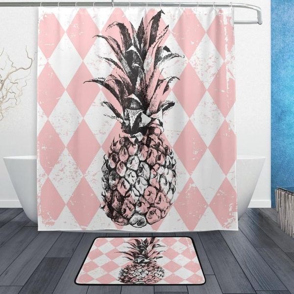 shower curtains pineapple on rhombus waterproof polyester fabric curtain with hooks doormat bath floor mat bathroom home decor pink white
shower curtains pineapple on rhombus waterproof polyester fabric curtain with hooks doormat bath floor mat bathroom home decor pink white