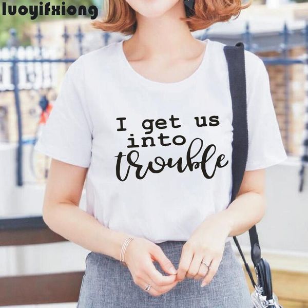 get us into trouble friend letter print women's shirt casual harajuku cotton tees summer street plus size 0-neck t-shirts t-shirt, White
get us into trouble friend letter print women's shirt casual harajuku cotton tees summer street plus size 0-neck t-shirts t-shirt, White