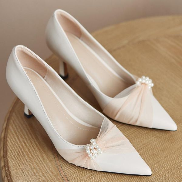 dress shoes women's genuine leather pointed toe slip-on pumps thin high heel elegant ladies bride evening heels beading bow tie party, Black
dress shoes women's genuine leather pointed toe slip-on pumps thin high heel elegant ladies bride evening heels beading bow tie party, Black