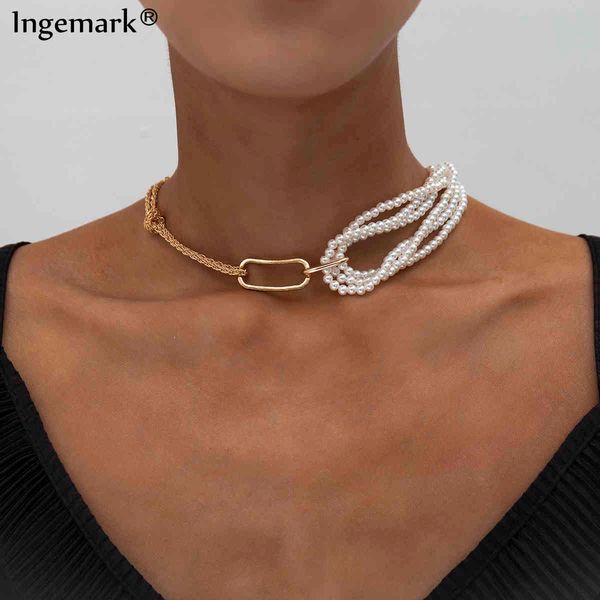 necklaces pendants punk unique imitation pearl chain for women wedding steampunk 2021 gothic twisted chunky thick choker jewelry, Silver
necklaces pendants punk unique imitation pearl chain for women wedding steampunk 2021 gothic twisted chunky thick choker jewelry, Silver