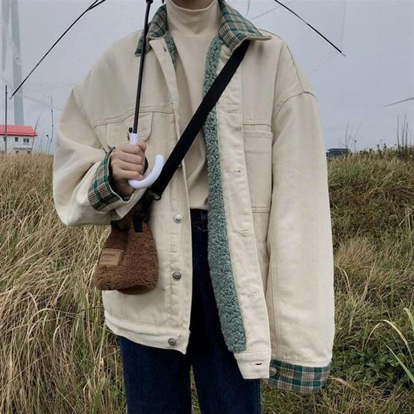 women's jackets winter warm cotton denim jacket women splicing plus velvet lady jeans harajuku style student coats street wear 2021, Black;brown
women's jackets winter warm cotton denim jacket women splicing plus velvet lady jeans harajuku style student coats street wear 2021, Black;brown