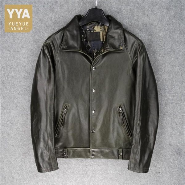 street mens genuine leather jacket vintage classic lapel moto biker coat japanese men outerwear single breasted cowhide jackets men's &, Black
street mens genuine leather jacket vintage classic lapel moto biker coat japanese men outerwear single breasted cowhide jackets men's &, Black