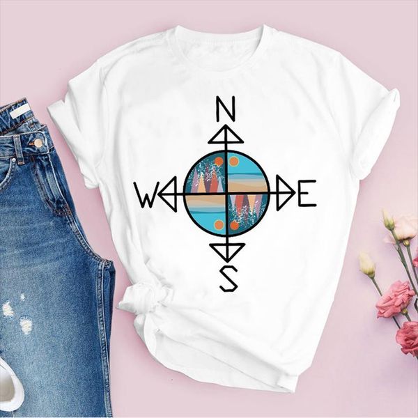 graphic fashion compass adventure womens t shirts girl cartoon short sleeve print lady tees clothing female shirt, White
graphic fashion compass adventure womens t shirts girl cartoon short sleeve print lady tees clothing female shirt, White