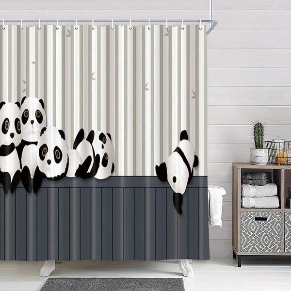 shower curtains animals decor cartoon panda playing on striped wooden curtain polyester fabric bathroom bamboo bath
shower curtains animals decor cartoon panda playing on striped wooden curtain polyester fabric bathroom bamboo bath