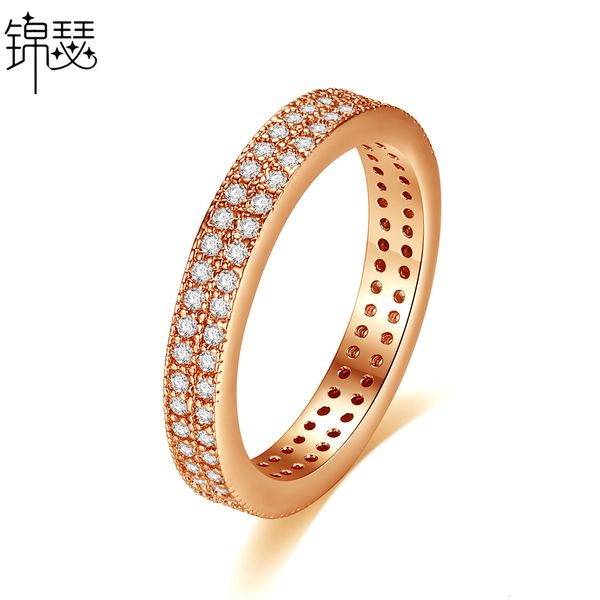 925 sterling silverboutique zirconium diamond ring wenyang fashion lady simple full double row gift, Golden;silver
925 sterling silverboutique zirconium diamond ring wenyang fashion lady simple full double row gift, Golden;silver