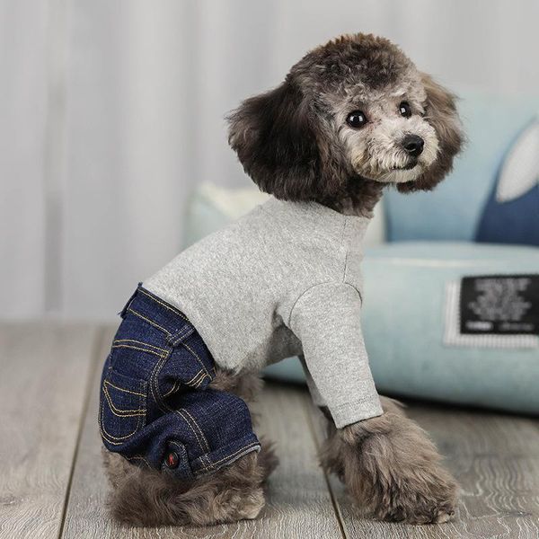 dog apparel cotton denim knitted jumpsuit pet clothes four-legged bottoming shirt teddy vip autumn and winter
dog apparel cotton denim knitted jumpsuit pet clothes four-legged bottoming shirt teddy vip autumn and winter