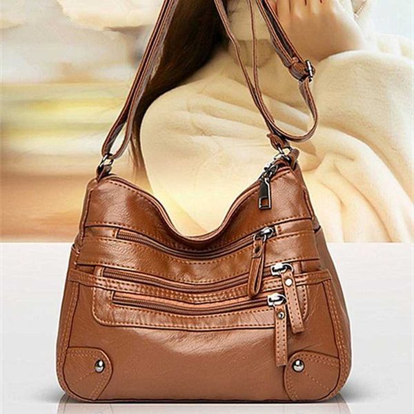 evening bags women's fashion soft leather bag waterproof multi-zipper satchel outdoor travel shoulder crossbody casual handba
evening bags women's fashion soft leather bag waterproof multi-zipper satchel outdoor travel shoulder crossbody casual handba
