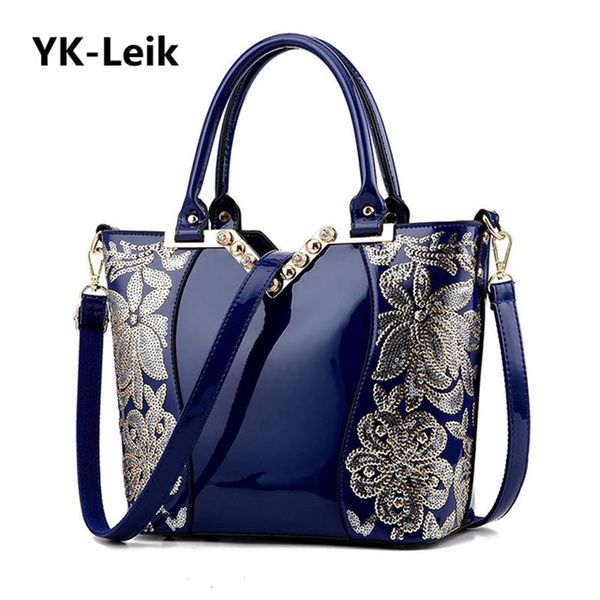 yk-leik european and american large-capacity handbags high-quality patent leather embroidery flowers ladies shoulder bag cross body
yk-leik european and american large-capacity handbags high-quality patent leather embroidery flowers ladies shoulder bag cross body