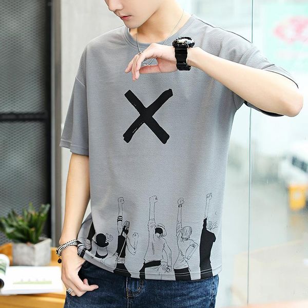 summer short-sleeved men t shirt casual literary five-point sleeve loose half-sleeved bottoming oversized men's t-shirts, White;black
summer short-sleeved men t shirt casual literary five-point sleeve loose half-sleeved bottoming oversized men's t-shirts, White;black