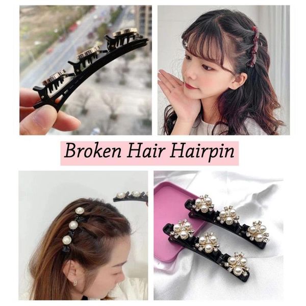 hair accessories double layer clip headbands for women fashion plastic braided bandana headdress, Slivery;white
hair accessories double layer clip headbands for women fashion plastic braided bandana headdress, Slivery;white